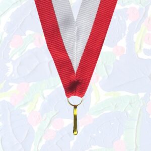 Panglica RA - rosu - alb